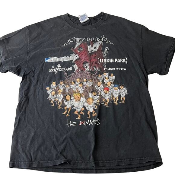 Tennessee River Metallica Summer SANITARIUM Tour Shirt Deftones Linkin Park - Picture 1 of 10